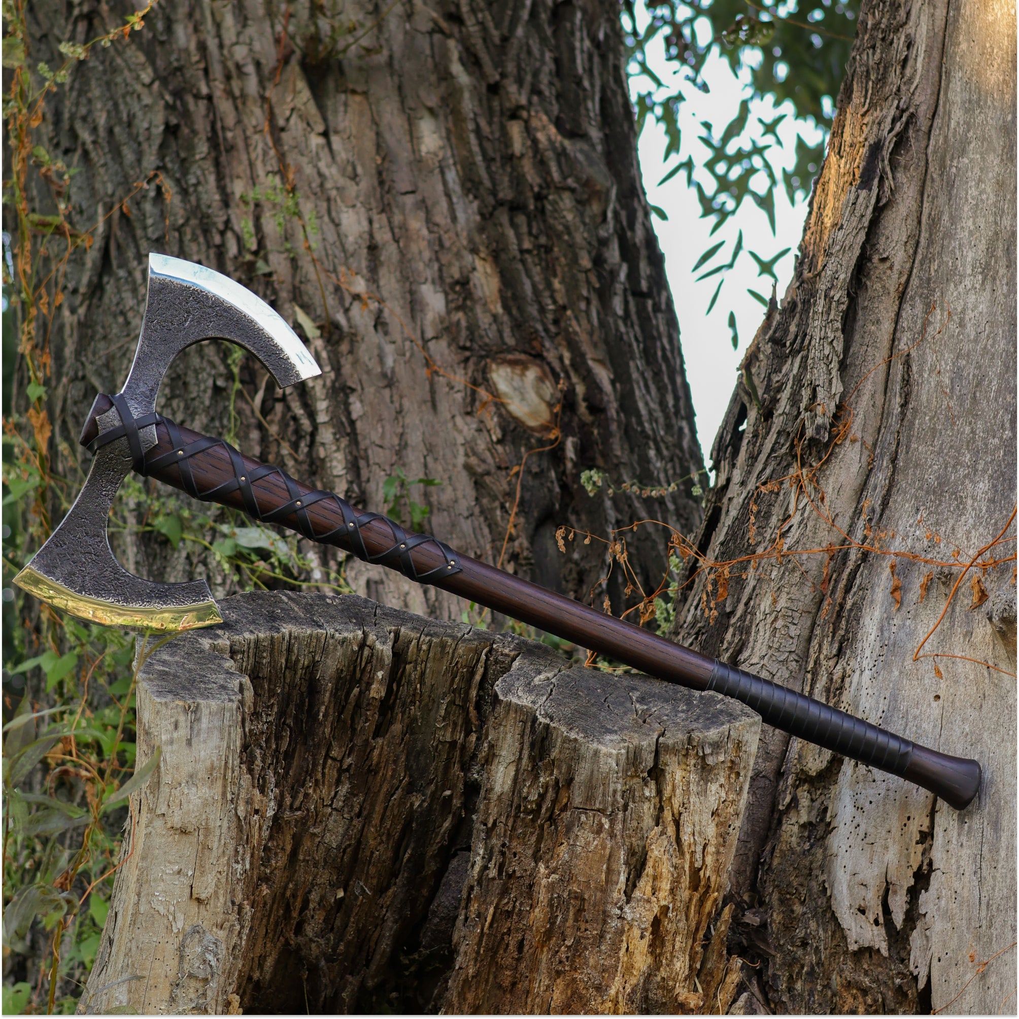 Viking Double-Edged Axe "Havamal"