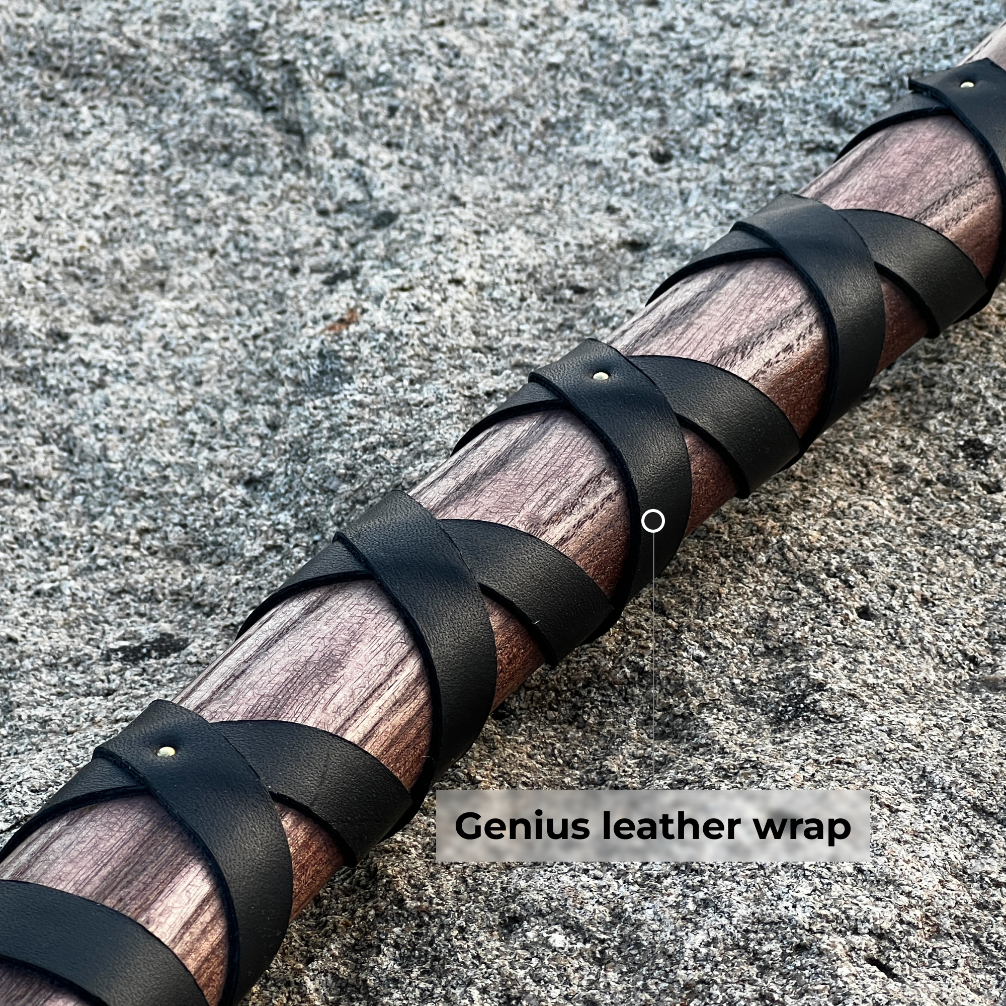 Hand-forged Leviathan axe with leather wrap