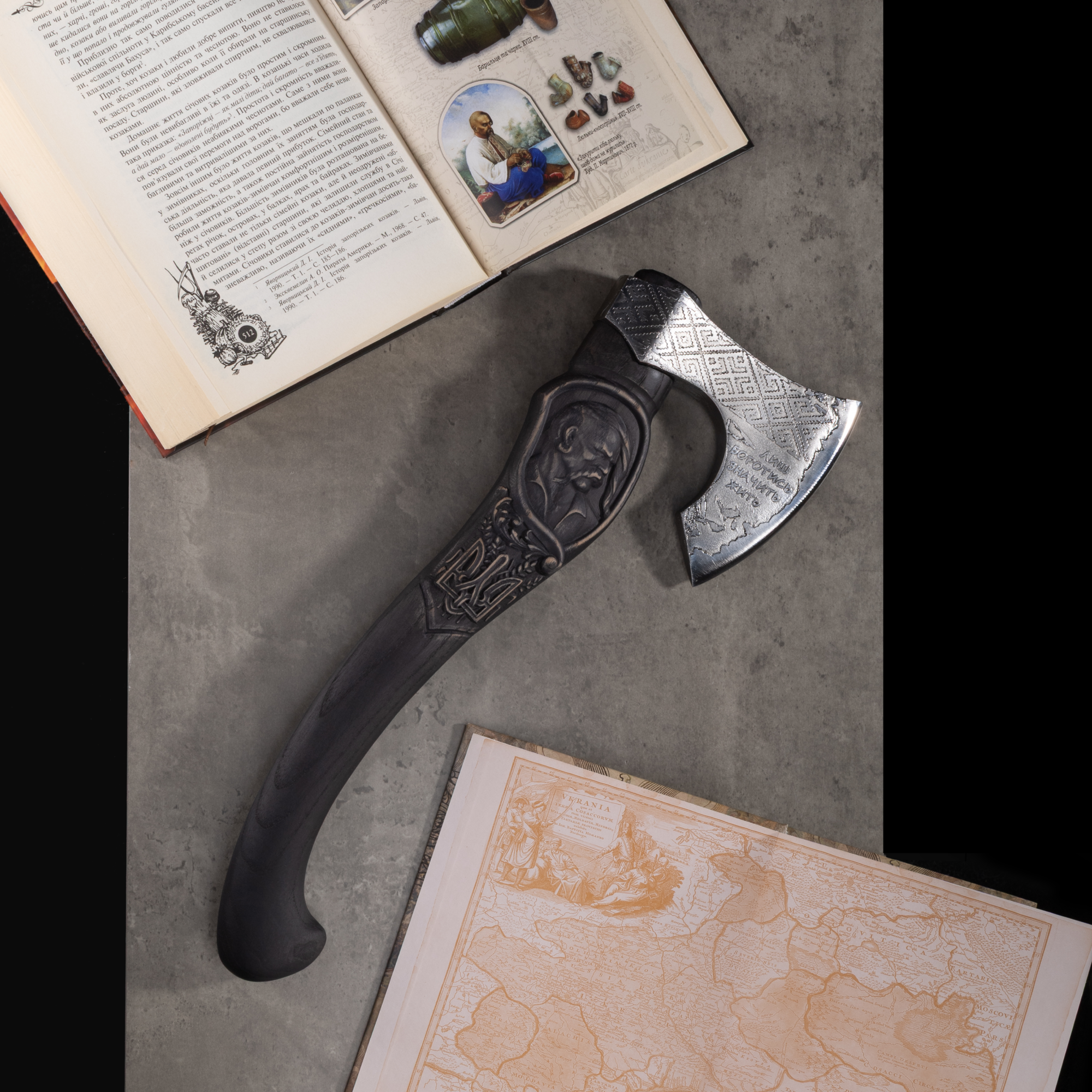 Handmade "Kozak" axe - Ukrainian Symbol of Freedom