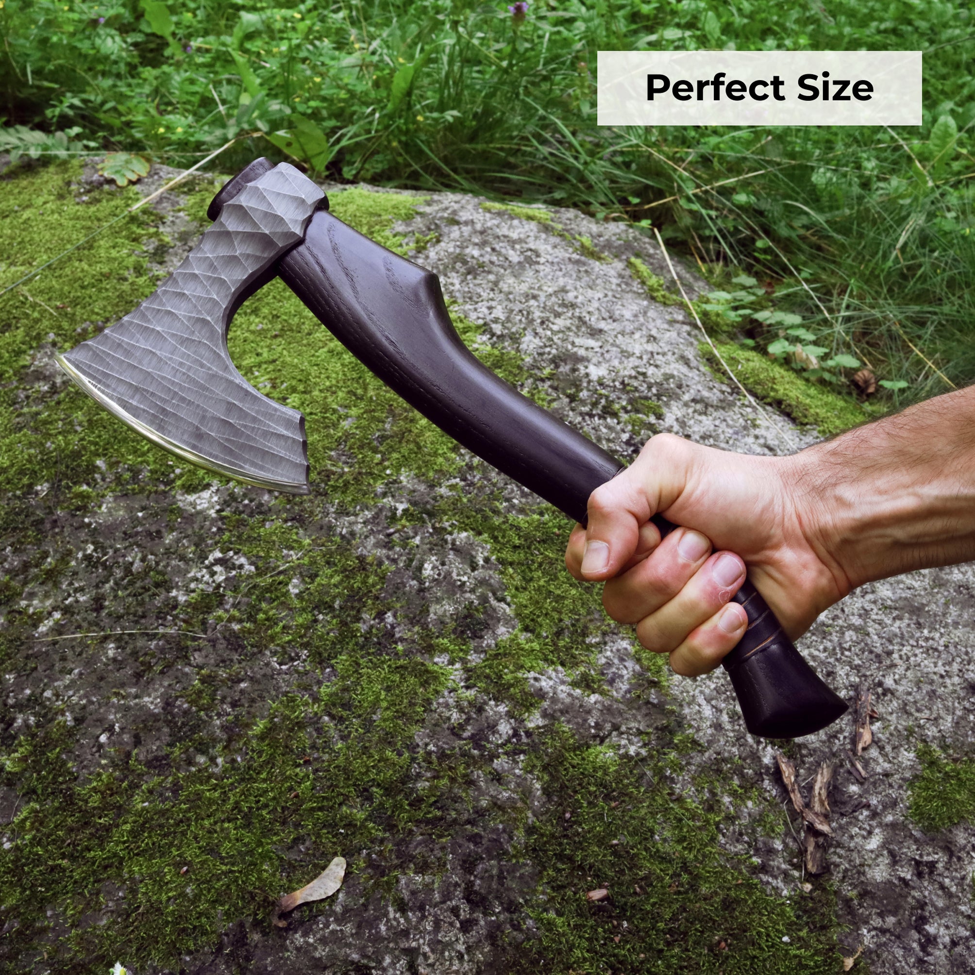 Set Viking axe "Vargoks" with Wooden box included