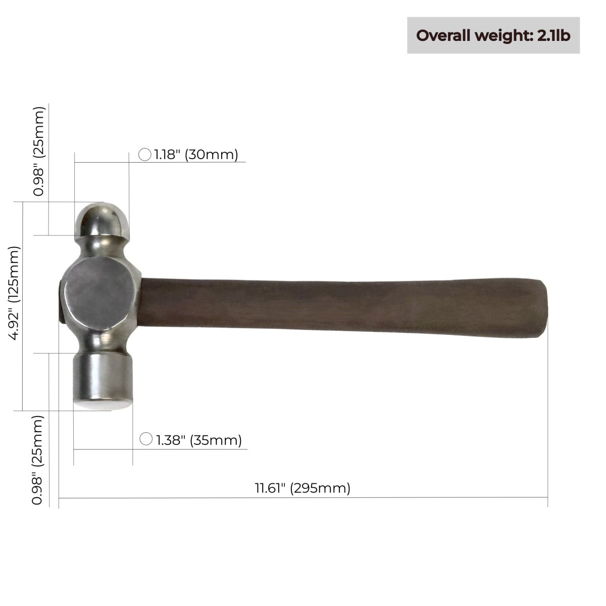 Ball Peen Hammer for blacksmithing from AncientSmithy