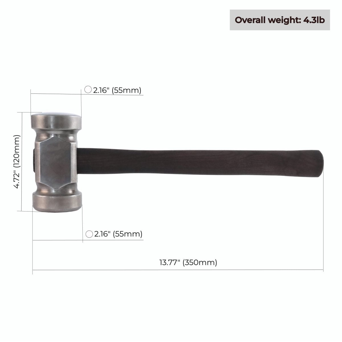 Blacksmith Hammer 4.3lbs from AncientSmithy