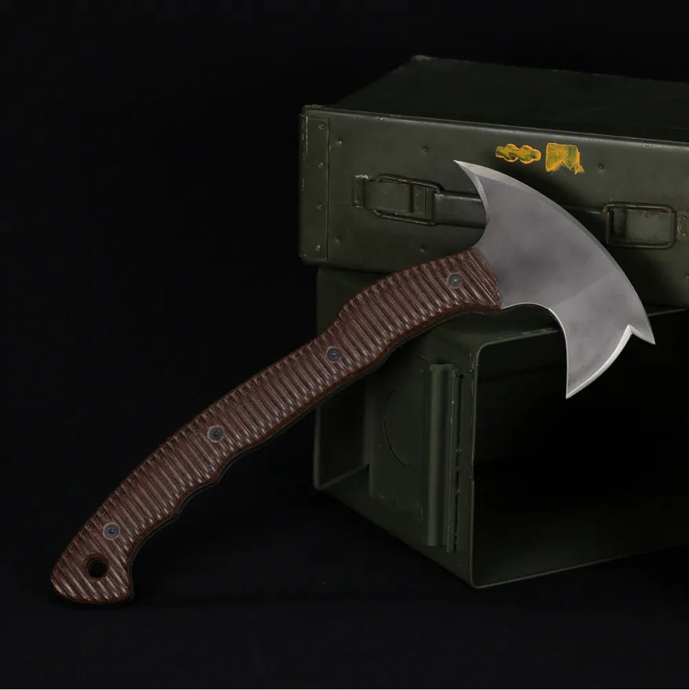 Combat three spikes tomahawk with polymer composite handle 13.77" from AncientSmithy