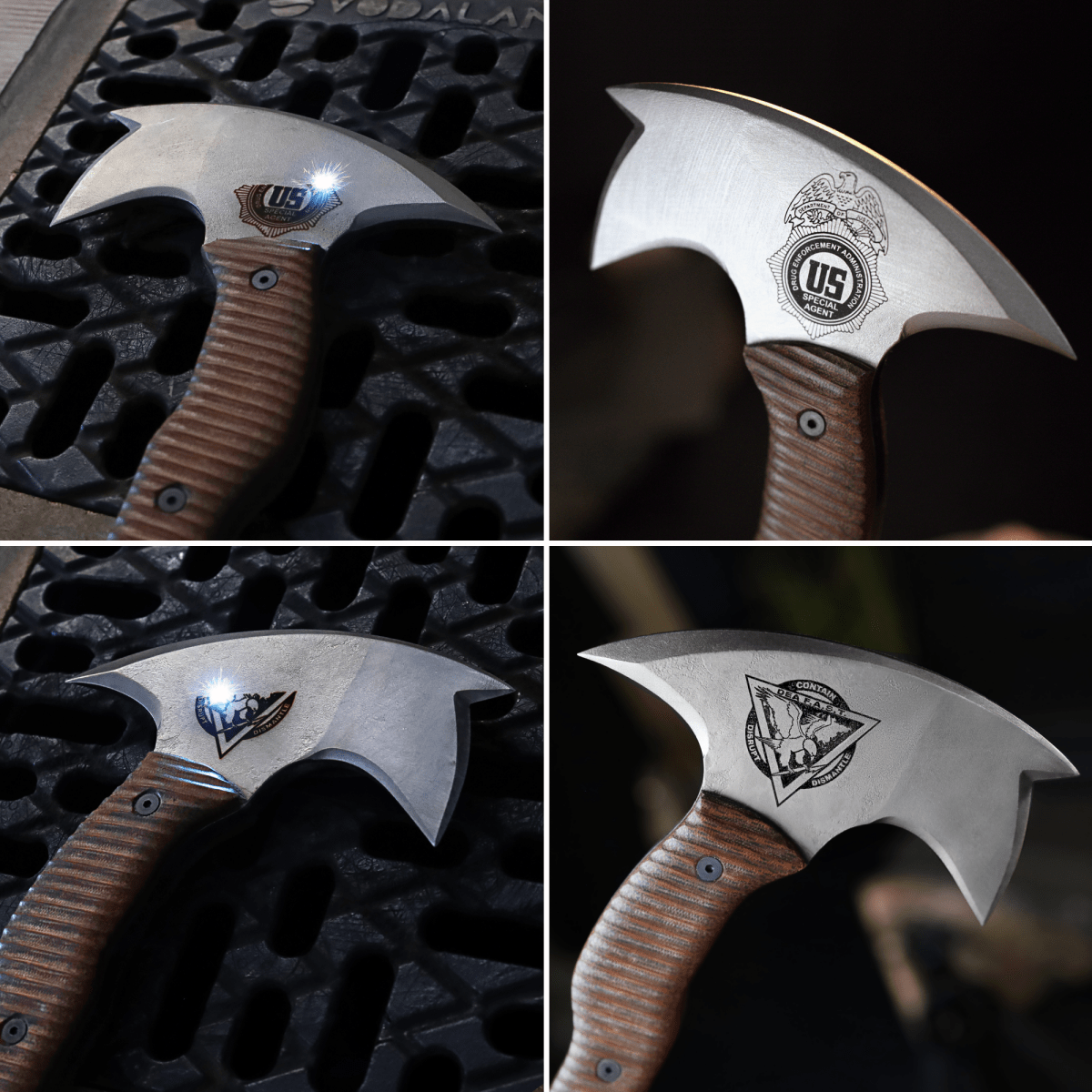 Combat tomahawk "Barong" with polymer composite handle from AncientSmithy