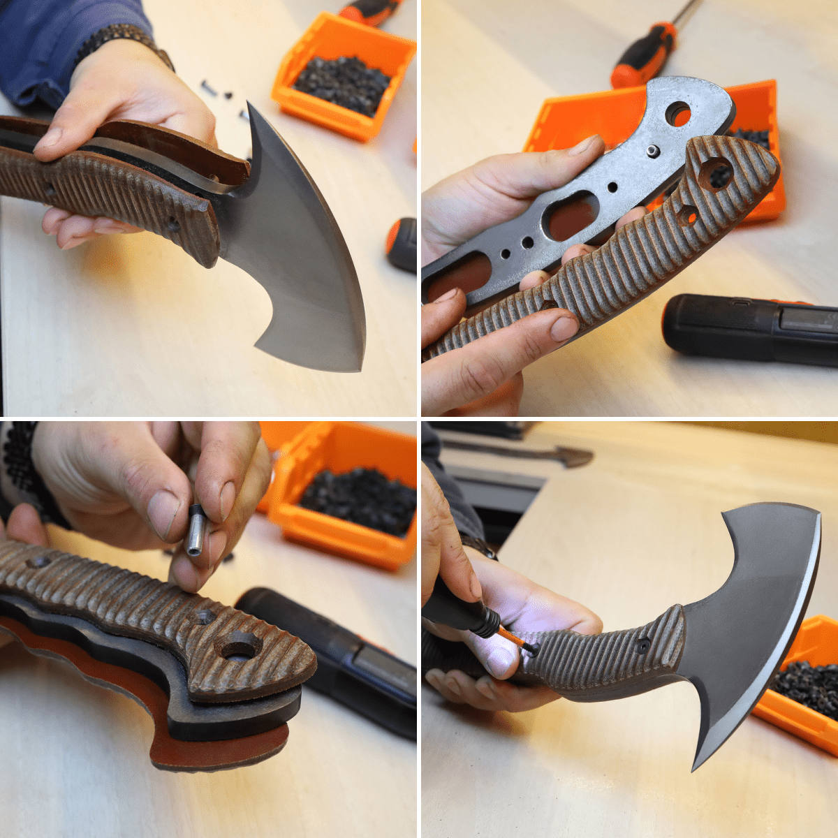 Compact tomahawk "Balor" with polymer composite handle from AncientSmithy