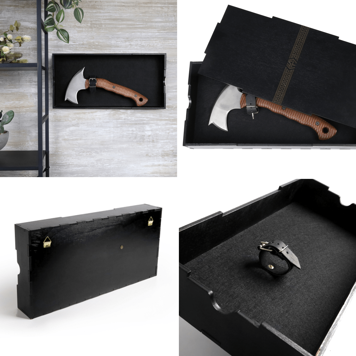Compact tomahawk "Mingan" with polymer composite handle from AncientSmithy