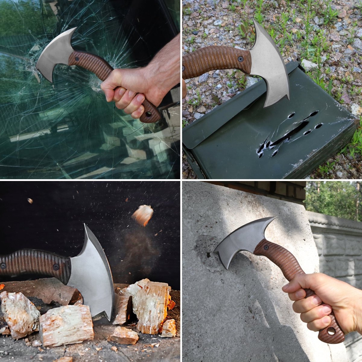 Compact tomahawk "Mingan" with polymer composite handle from AncientSmithy