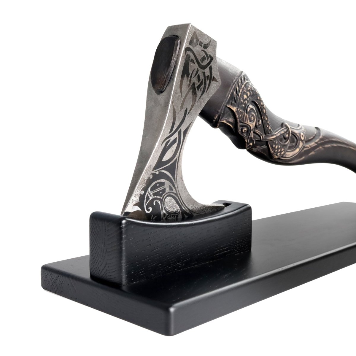 Elevate Your Axe Display – Wooden Stand from AncientSmithy
