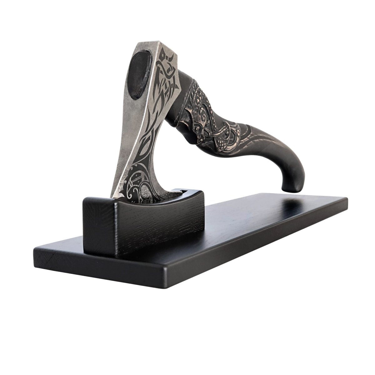 Elevate Your Axe Display – Wooden Stand from AncientSmithy