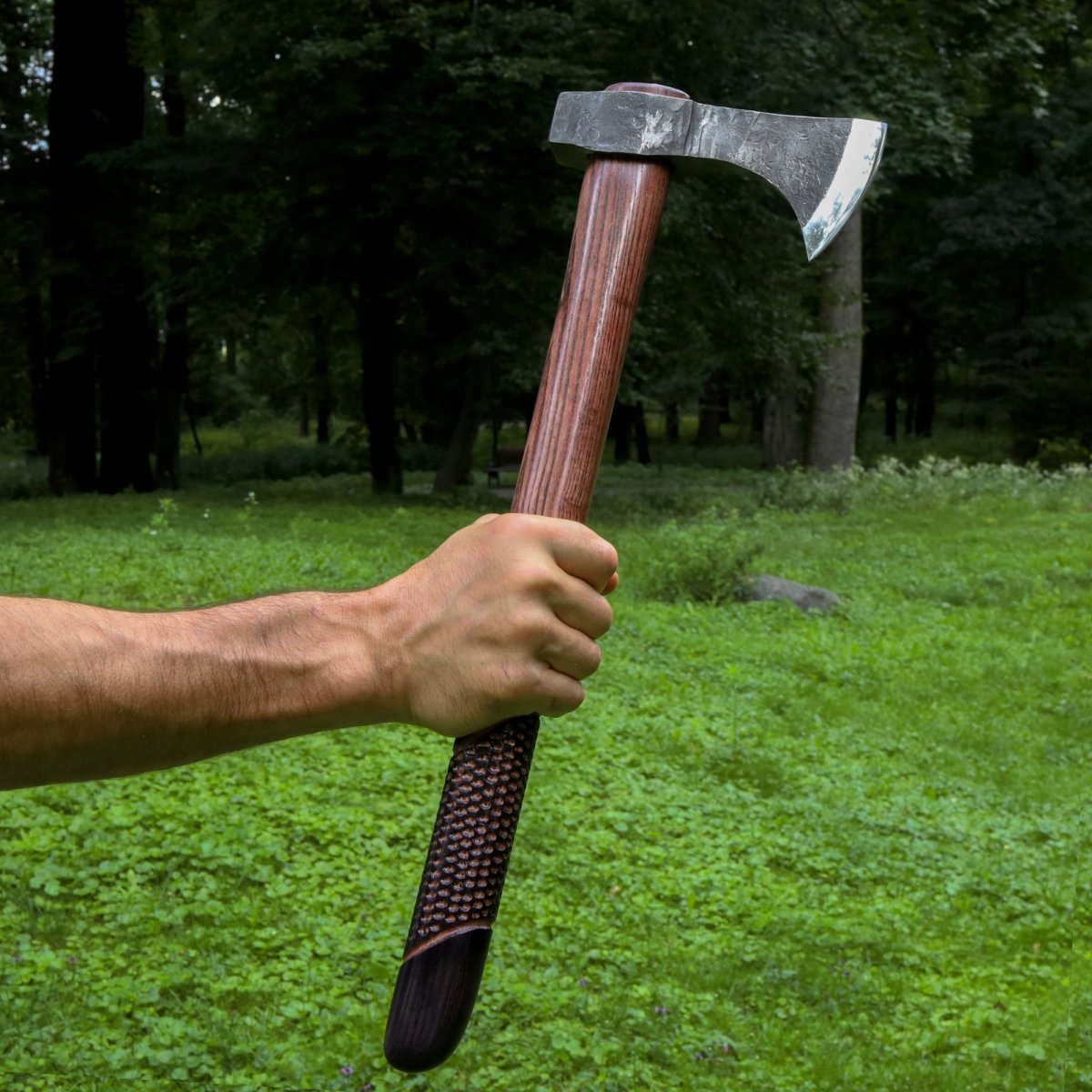 Forged Tomahawk "Blood Leaf" from AncientSmithy