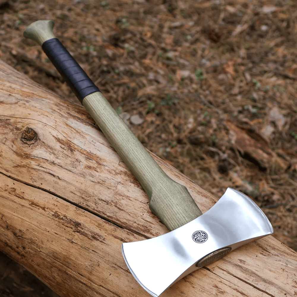 Functional double bit axe "Vargstal" from AncientSmithy