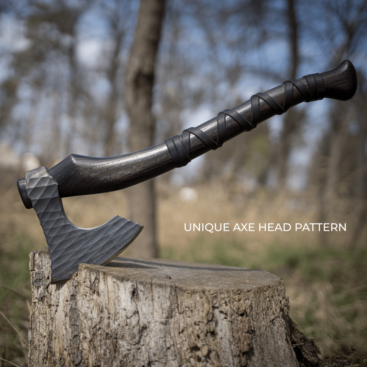 Hand forged axe “Sterk Vorley” with leather cover from AncientSmithy