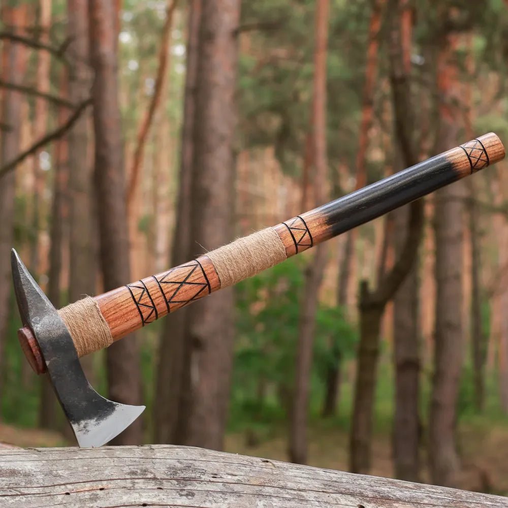 Hand-forged Gagegizhig tomahawk Hand-forged Gagegizhig tomahawk