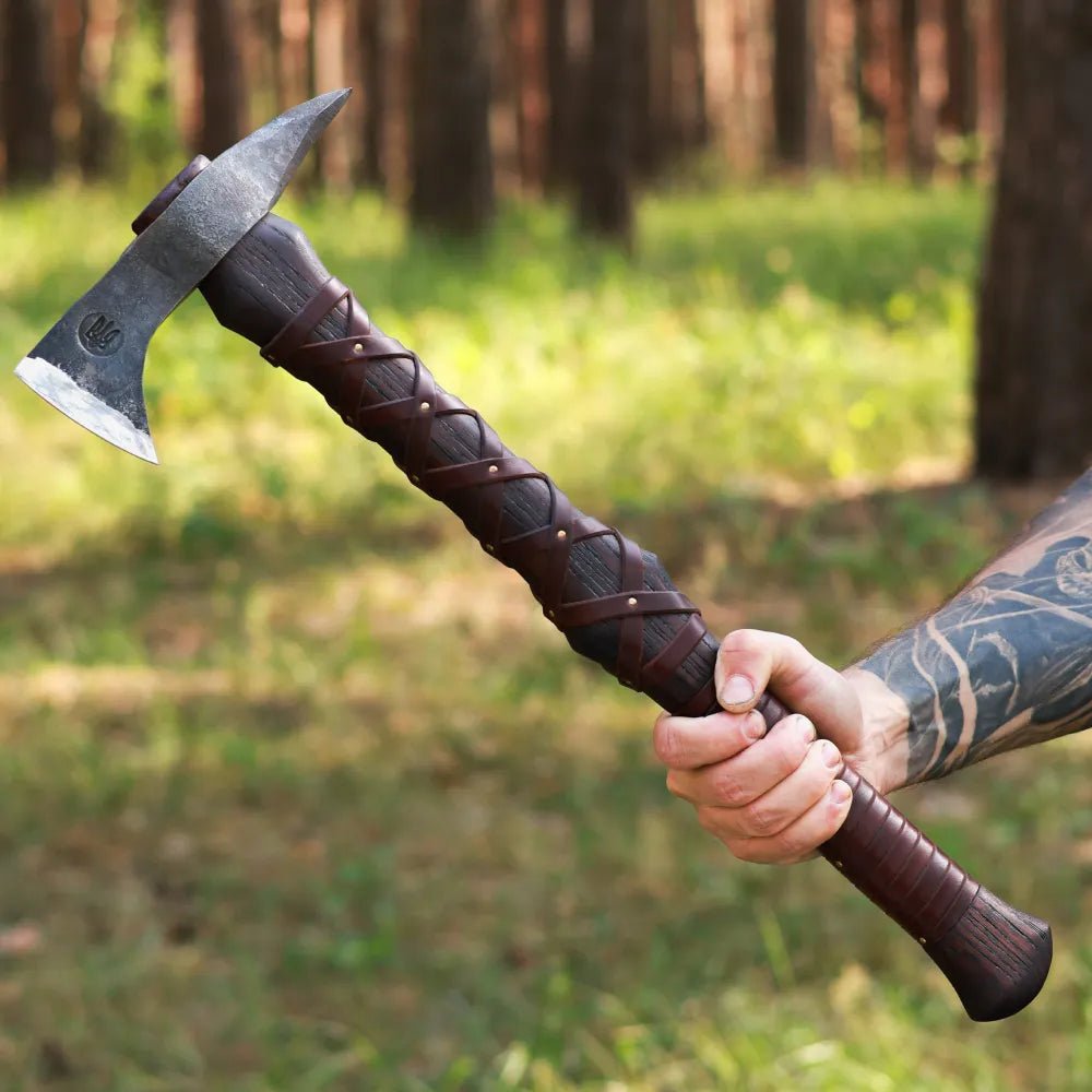 Hand - forged Gurons spike tomahawk from AncientSmithy
