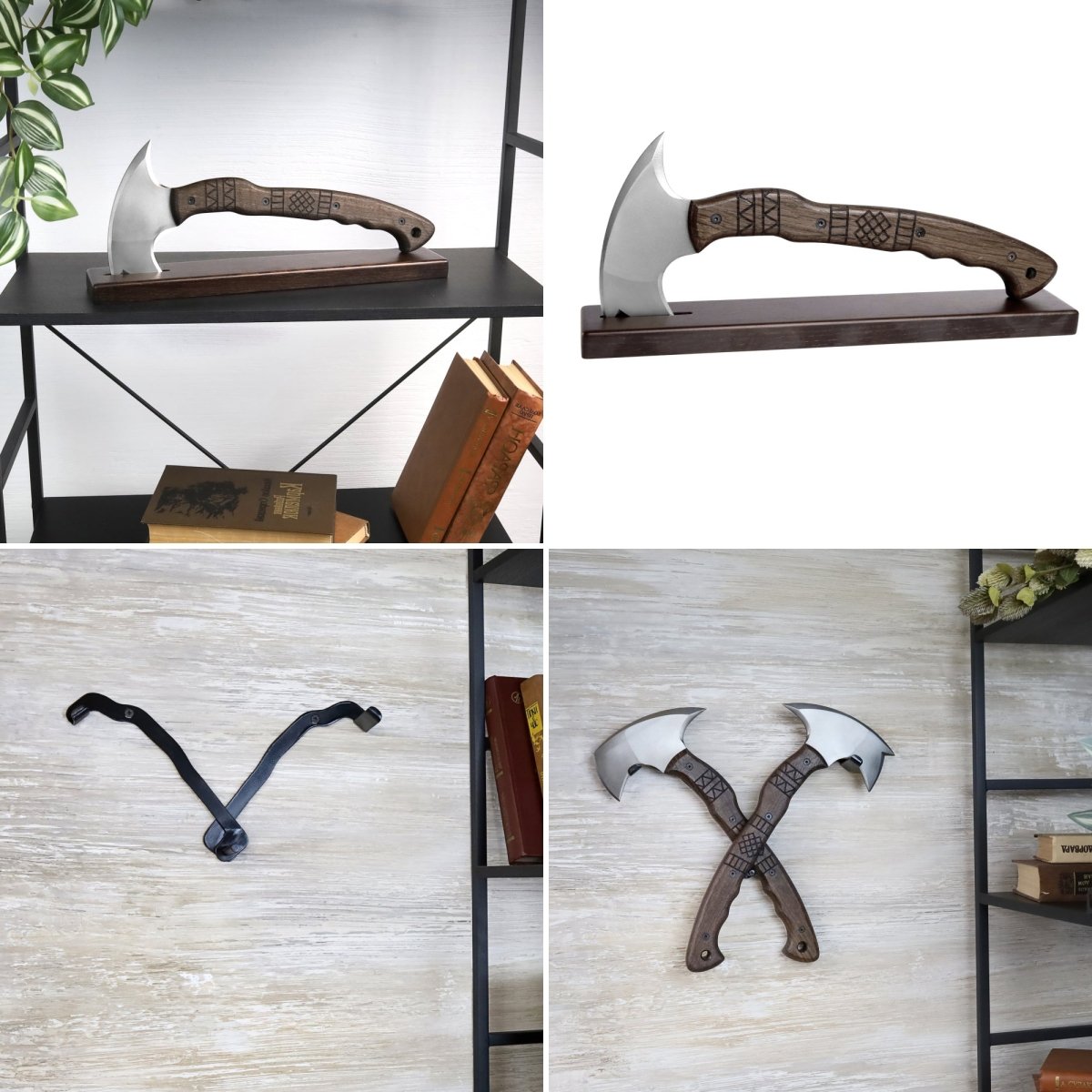 Handcrafted tomahawk "Takoda" with tribal engraving from AncientSmithy