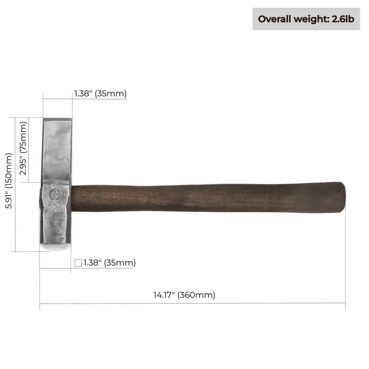 Hot Cut Hammer for blacksmithing from AncientSmithy