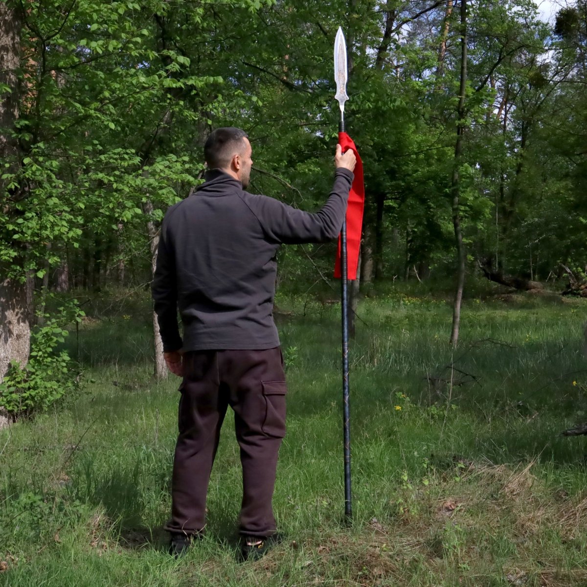 Kratos Draupnir Spear with steel handle Ragnarok version from AncientSmithy