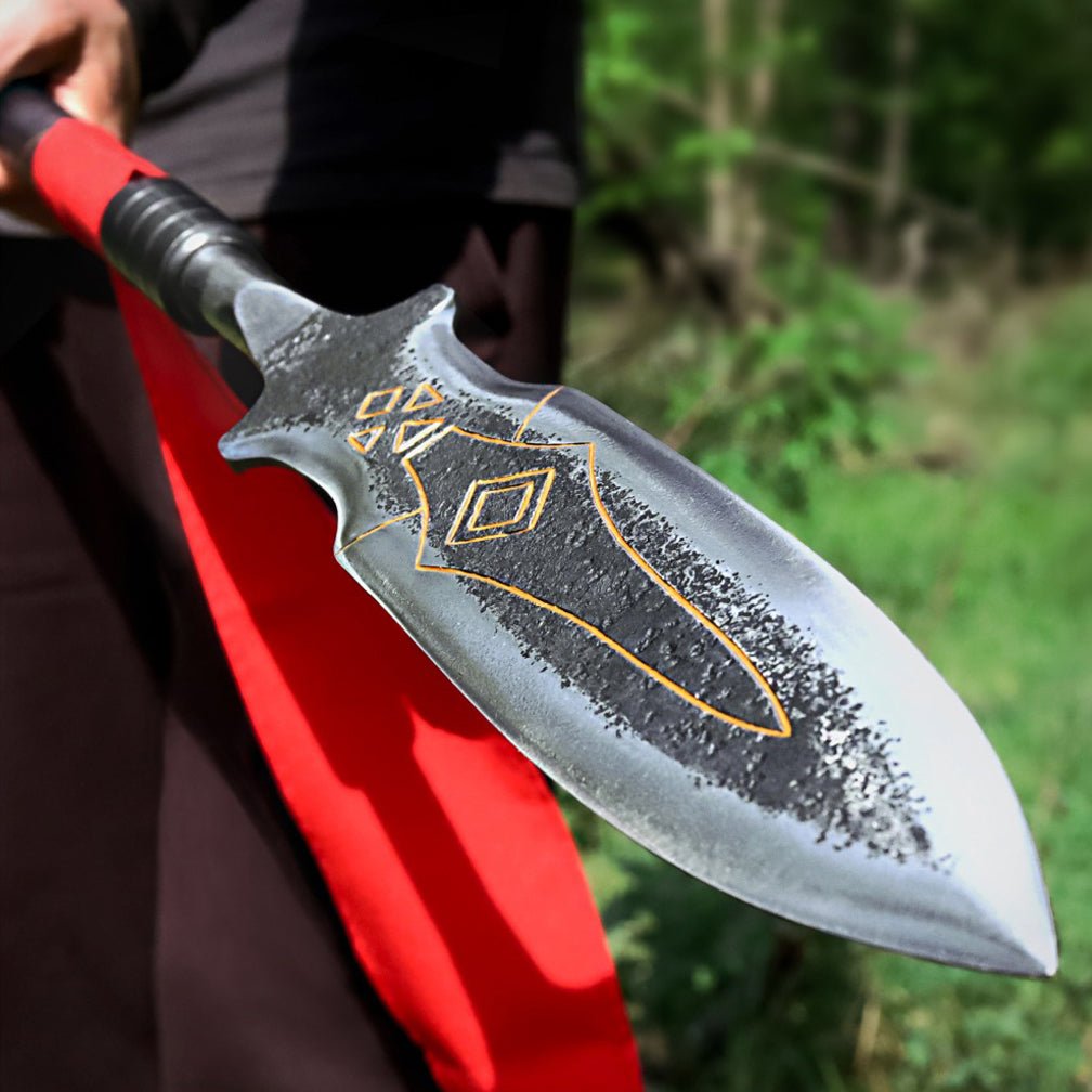 Kratos Draupnir Spear with steel handle Ragnarok version from AncientSmithy
