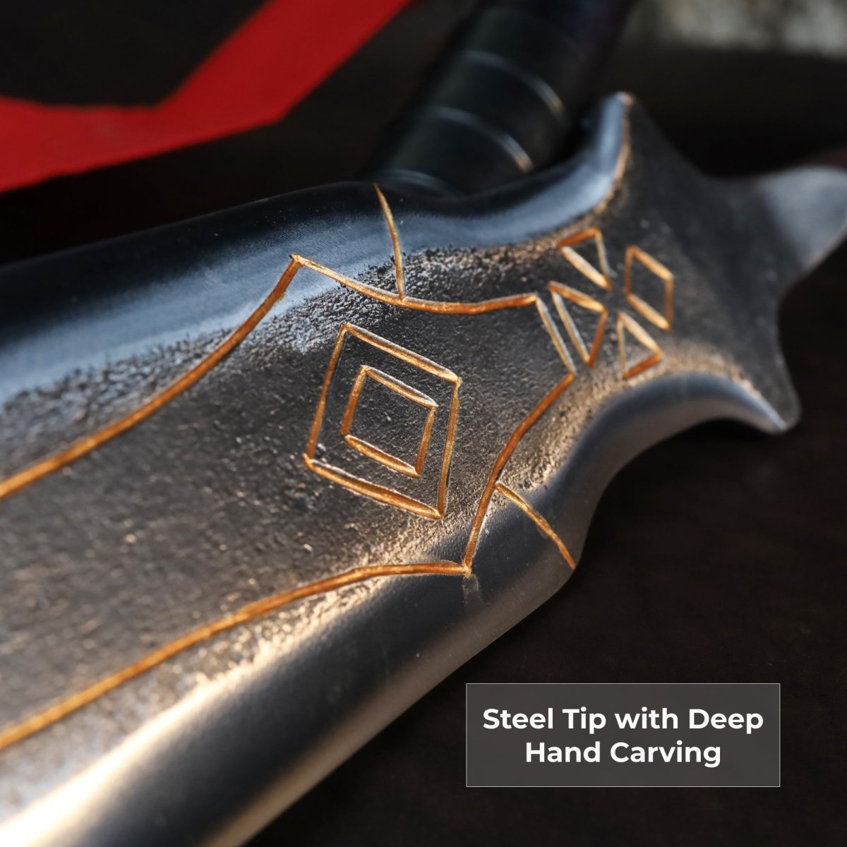 Kratos Draupnir Spear with steel handle Ragnarok version from AncientSmithy