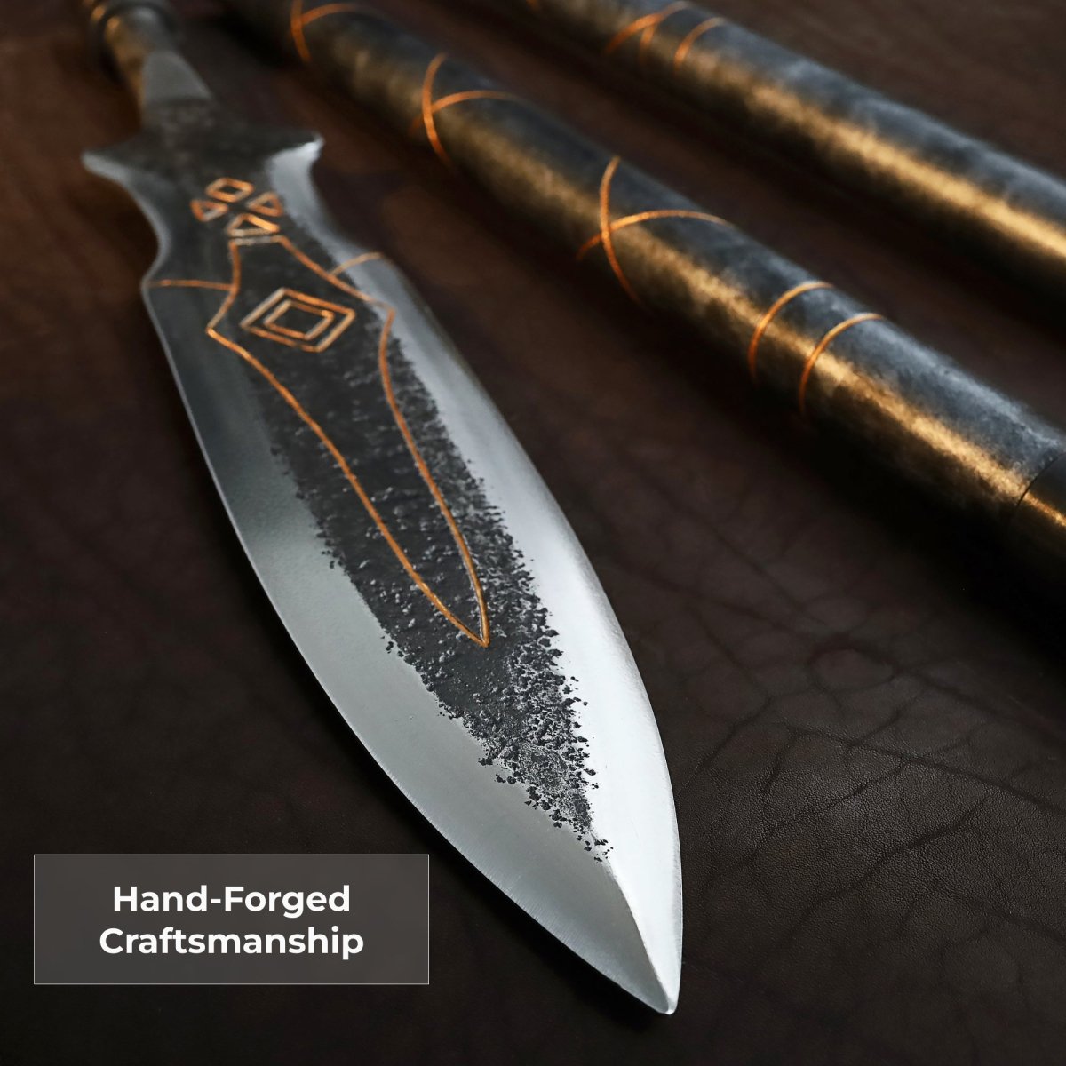 Kratos Draupnir Spear with steel handle Ragnarok version from AncientSmithy