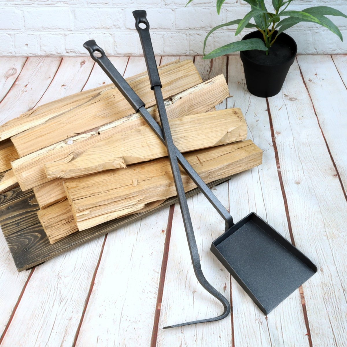Modern Fireplace Tool Set from AncientSmithy