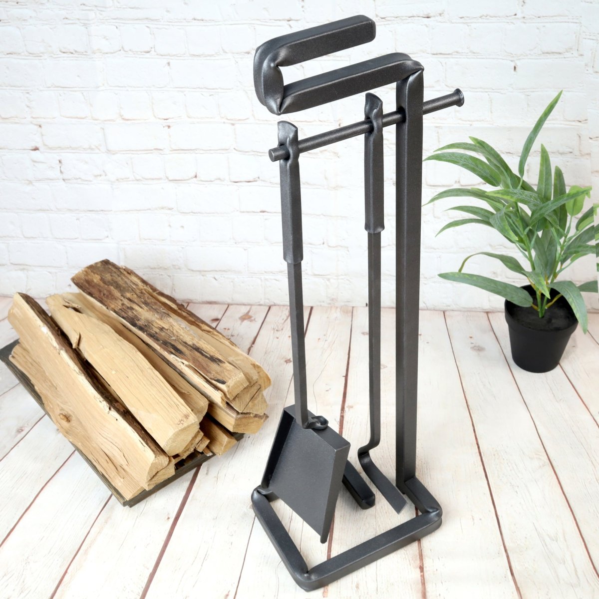 Modern Fireplace Tool Set from AncientSmithy