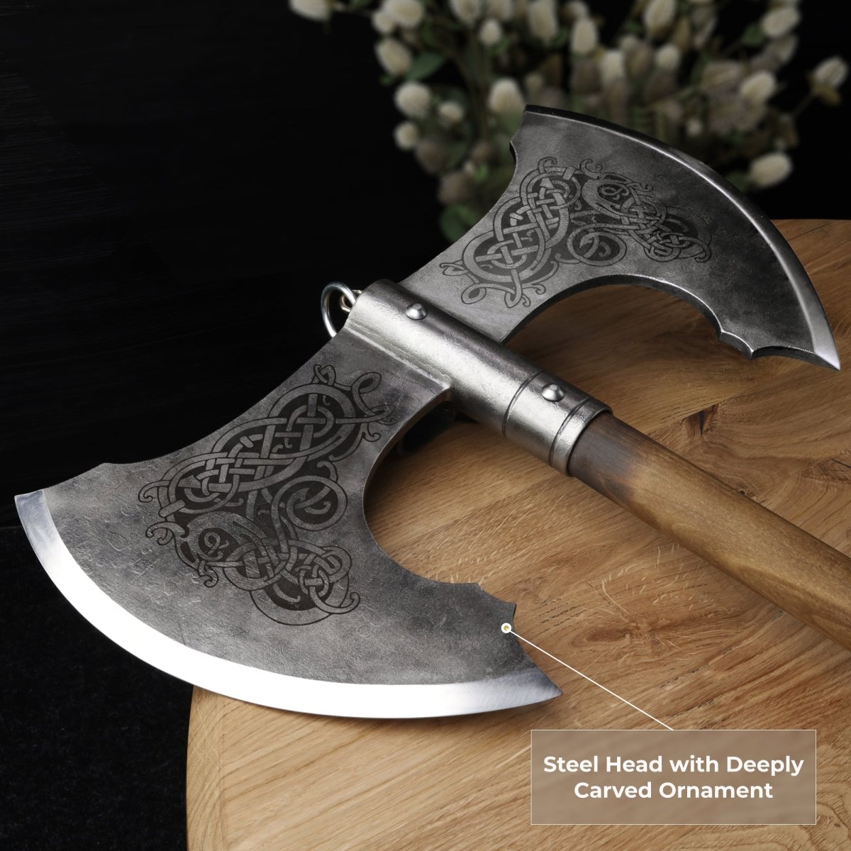 Norse Double - Edged Axe "Jotungard" from AncientSmithy