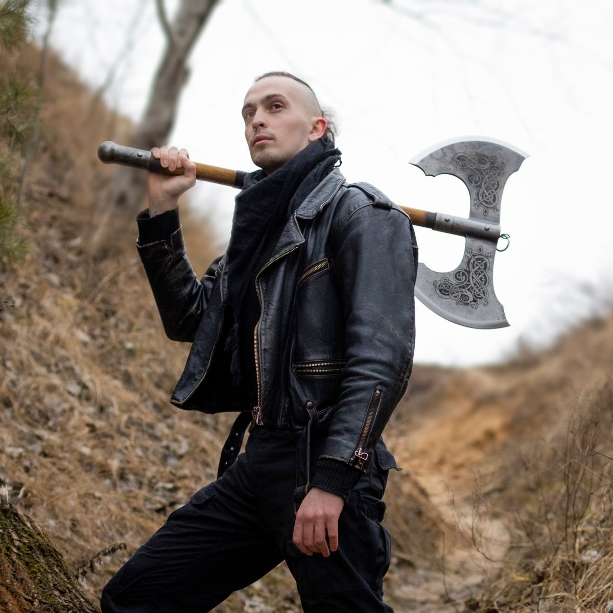 Norse Double - Edged Axe "Jotungard" from AncientSmithy