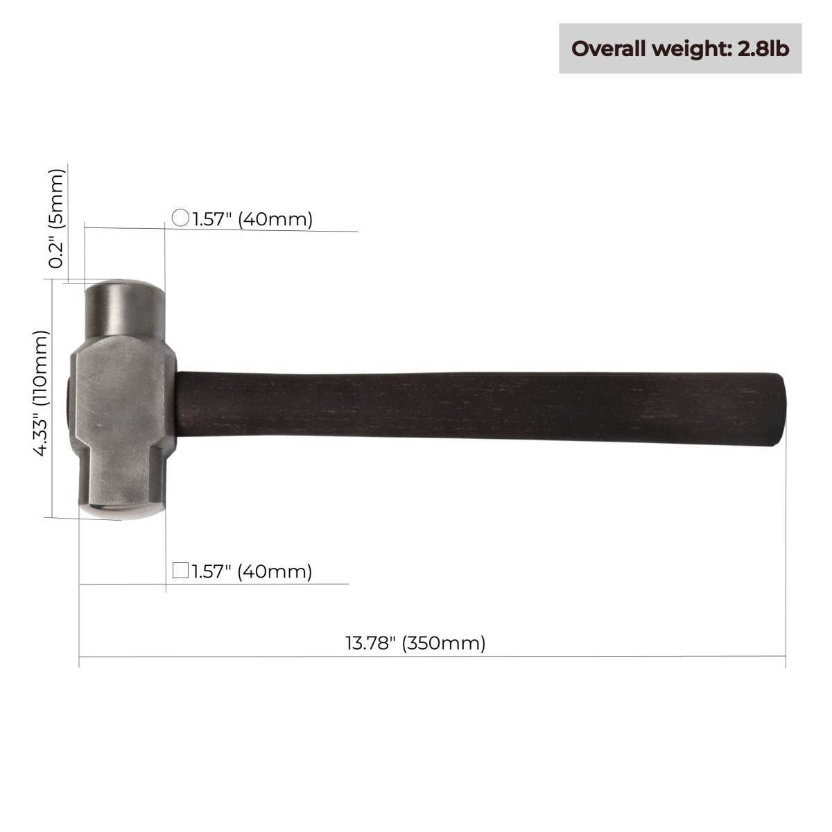 Rounding Hammer with Round and Square face from AncientSmithy