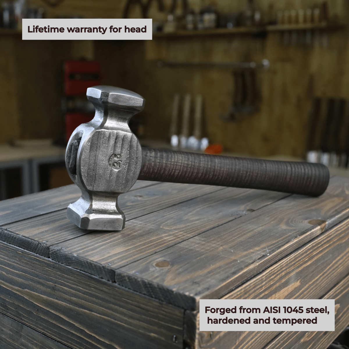 Square Circle Rounding Hammer for blacksmithing from AncientSmithy