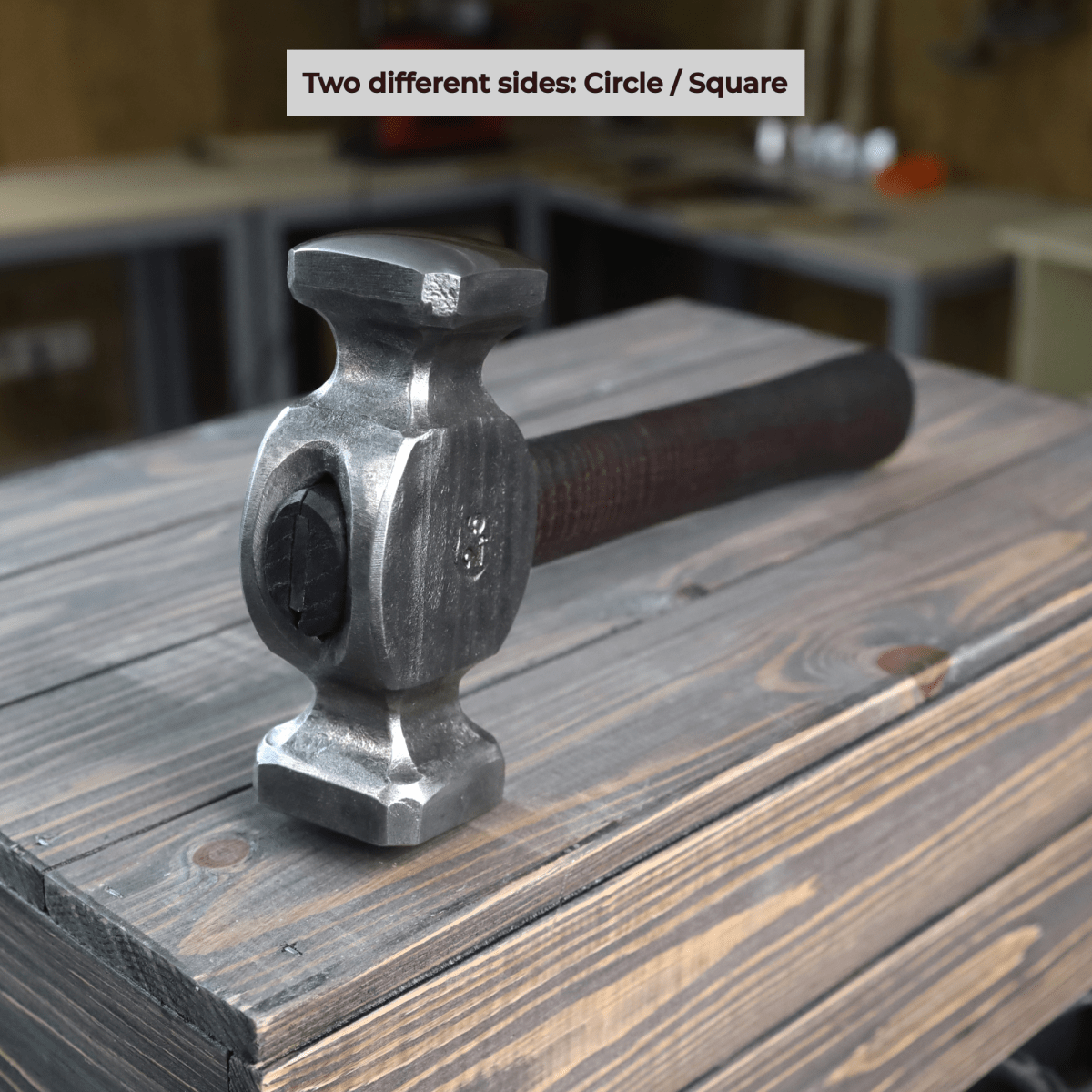 Square Circle Rounding Hammer for blacksmithing from AncientSmithy