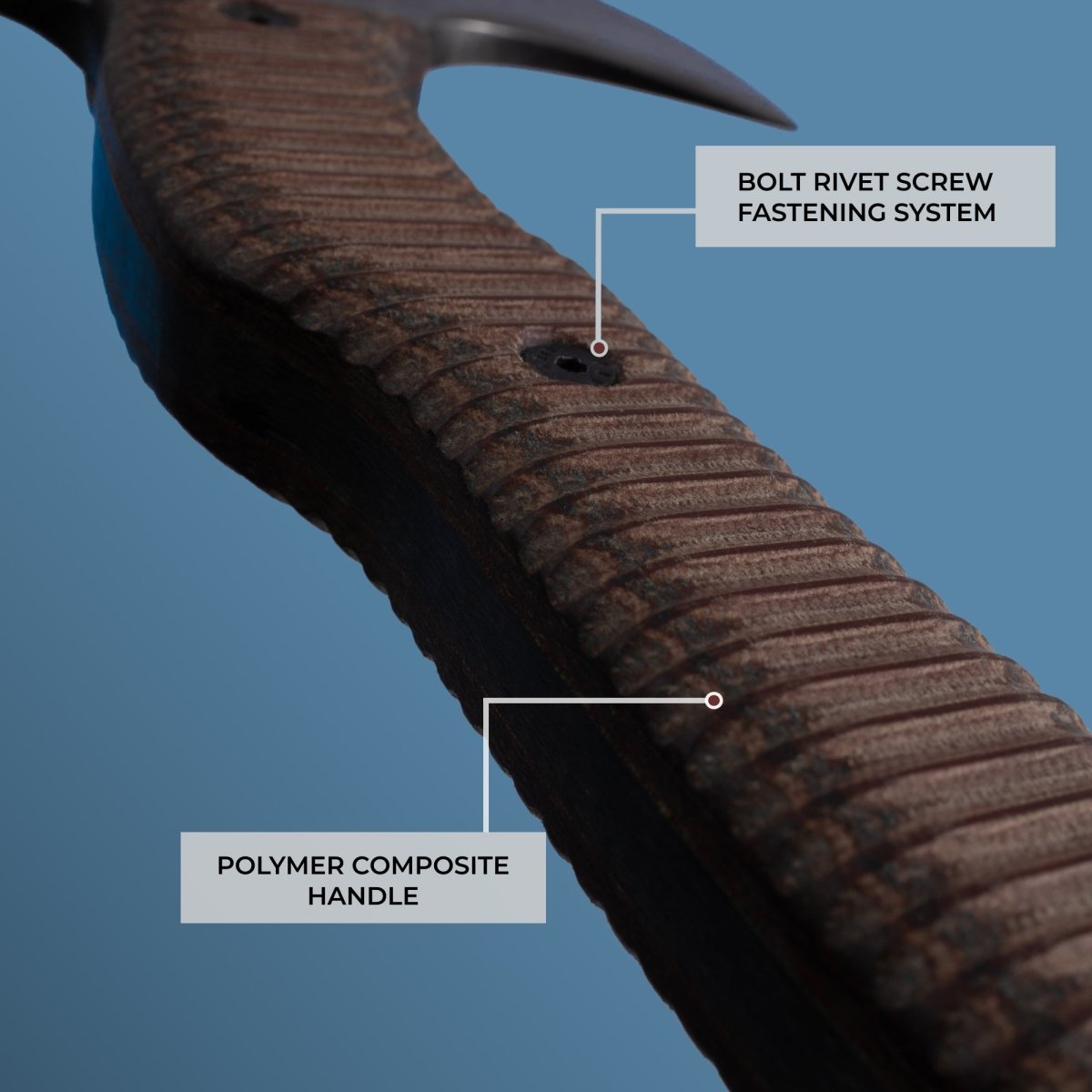 Tactical tomahawk "Wendigo" with polymer composite handle from AncientSmithy