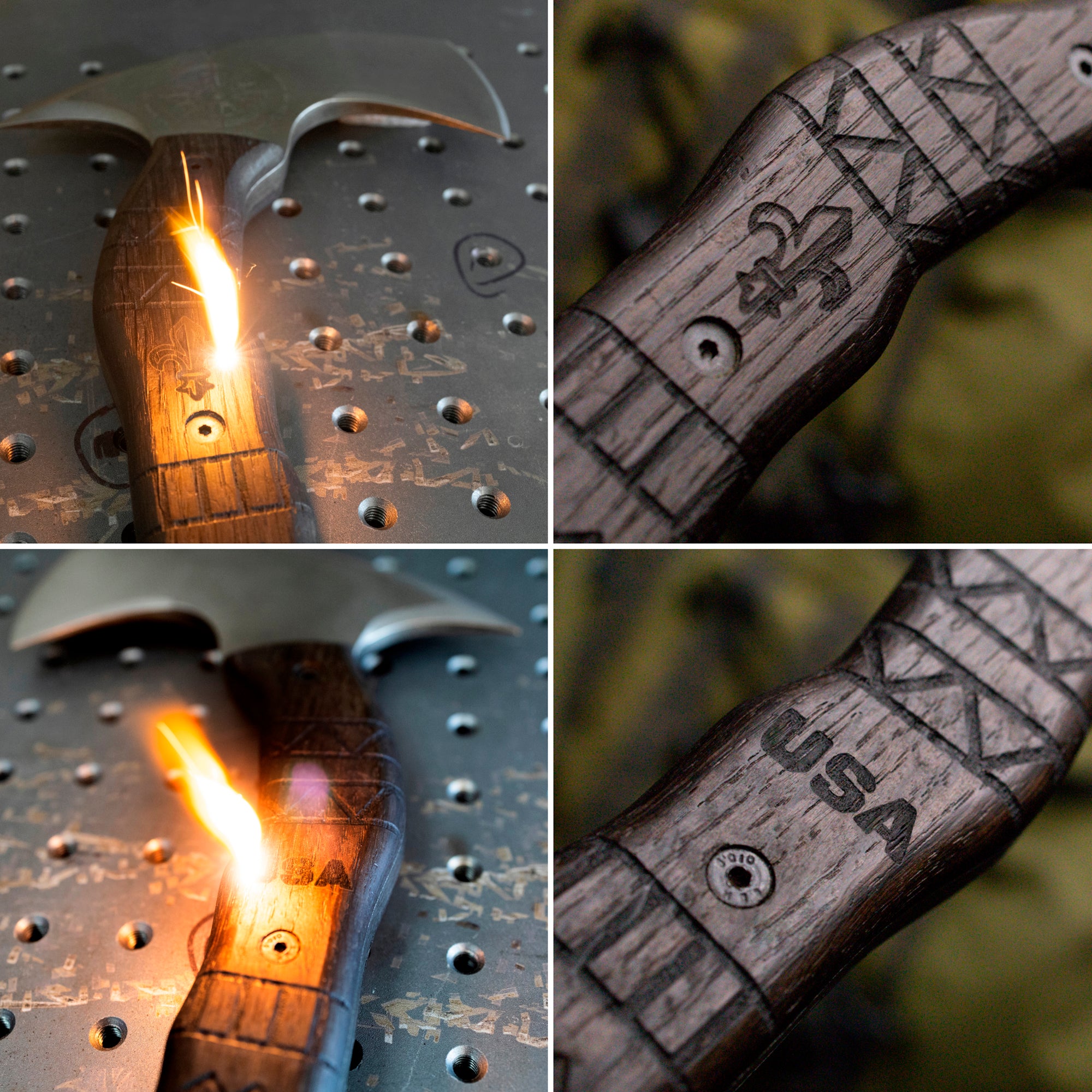 Kompakter Tomahawk „Otokan“ mit Stammesgravur