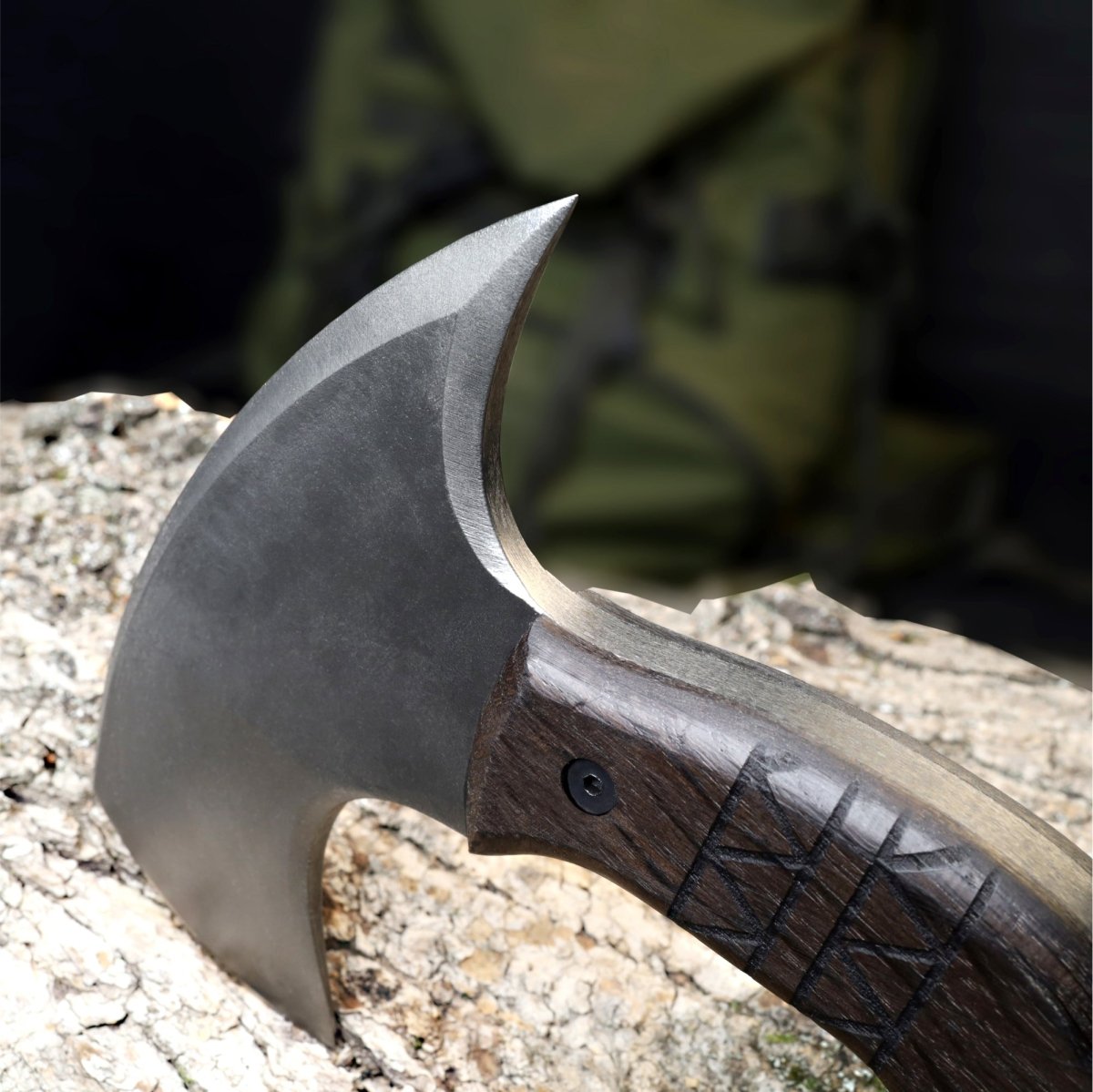 Tribal engraved tomahawk "Navaro" from AncientSmithy