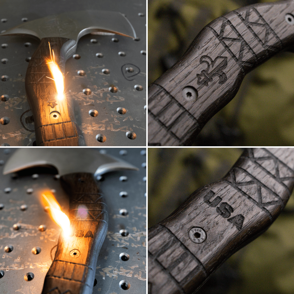 Tribal engraved tomahawk "Navaro" from AncientSmithy