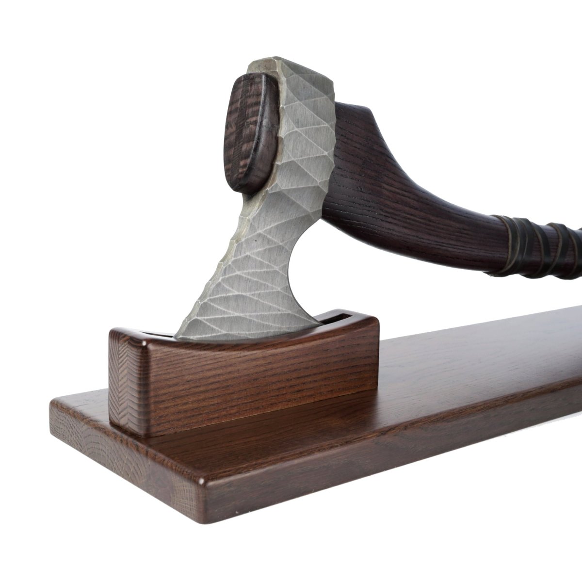 Upgrade Your Hatchet Display – Wooden Stand from AncientSmithy