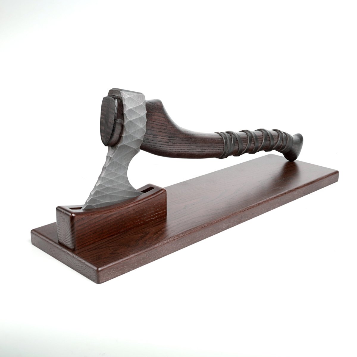 Upgrade Your Hatchet Display – Wooden Stand from AncientSmithy