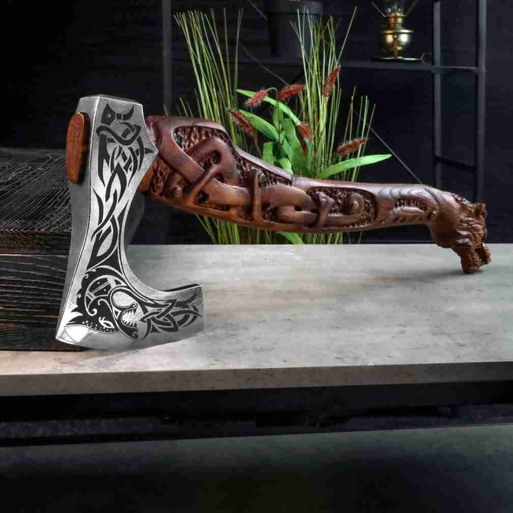 Viking axe handmade Ulfhednar Warriors from AncientSmithy