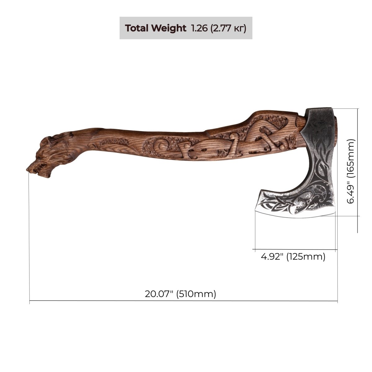 Viking axe handmade Ulfhednar Warriors from AncientSmithy