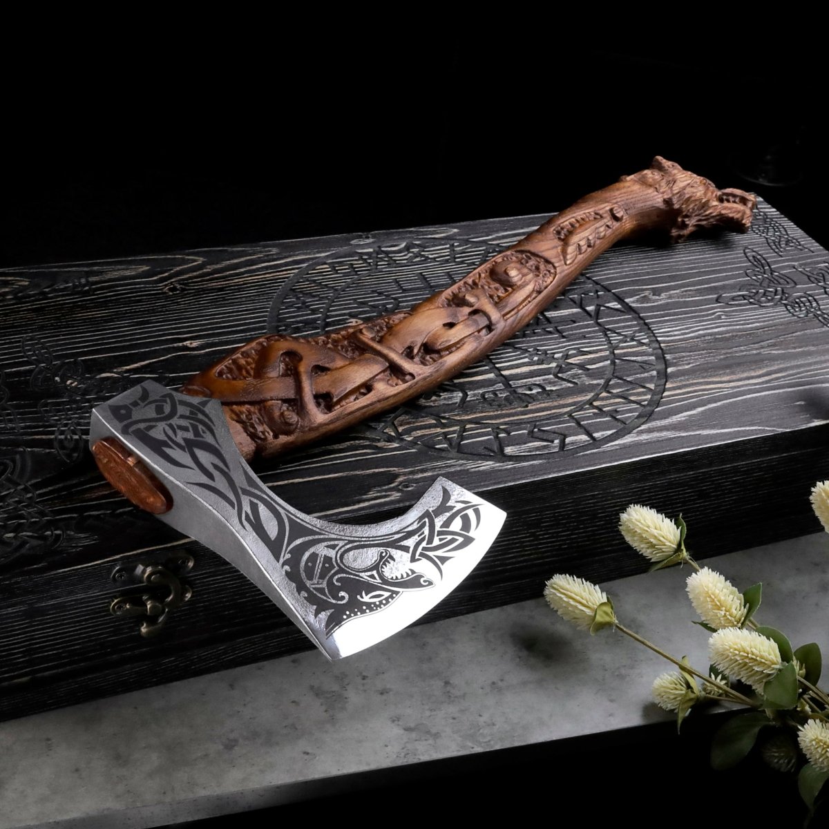 Viking axe handmade Ulfhednar Warriors from AncientSmithy