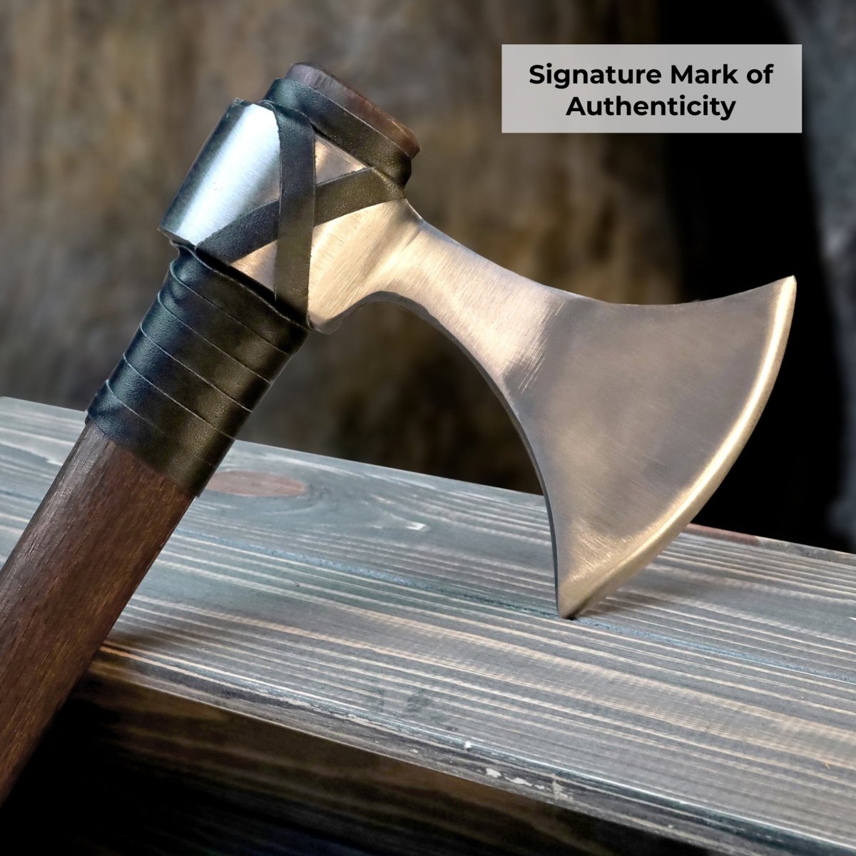 Viking Axe "Vindflaug" with Leather Wrap from AncientSmithy