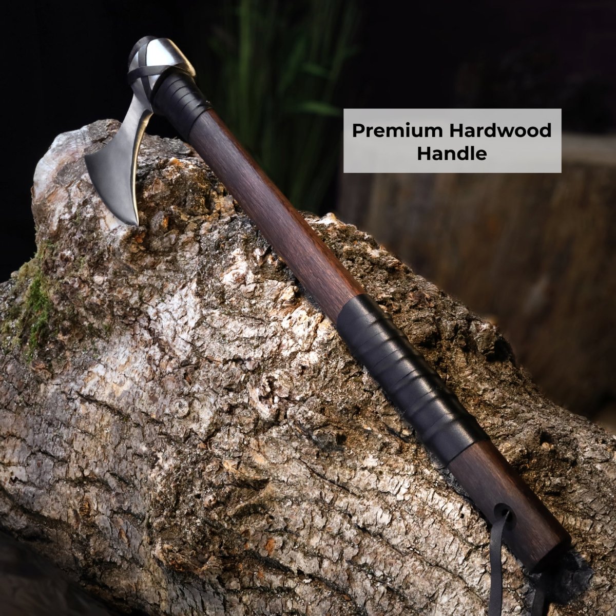 Viking Axe "Vindflaug" with Leather Wrap from AncientSmithy