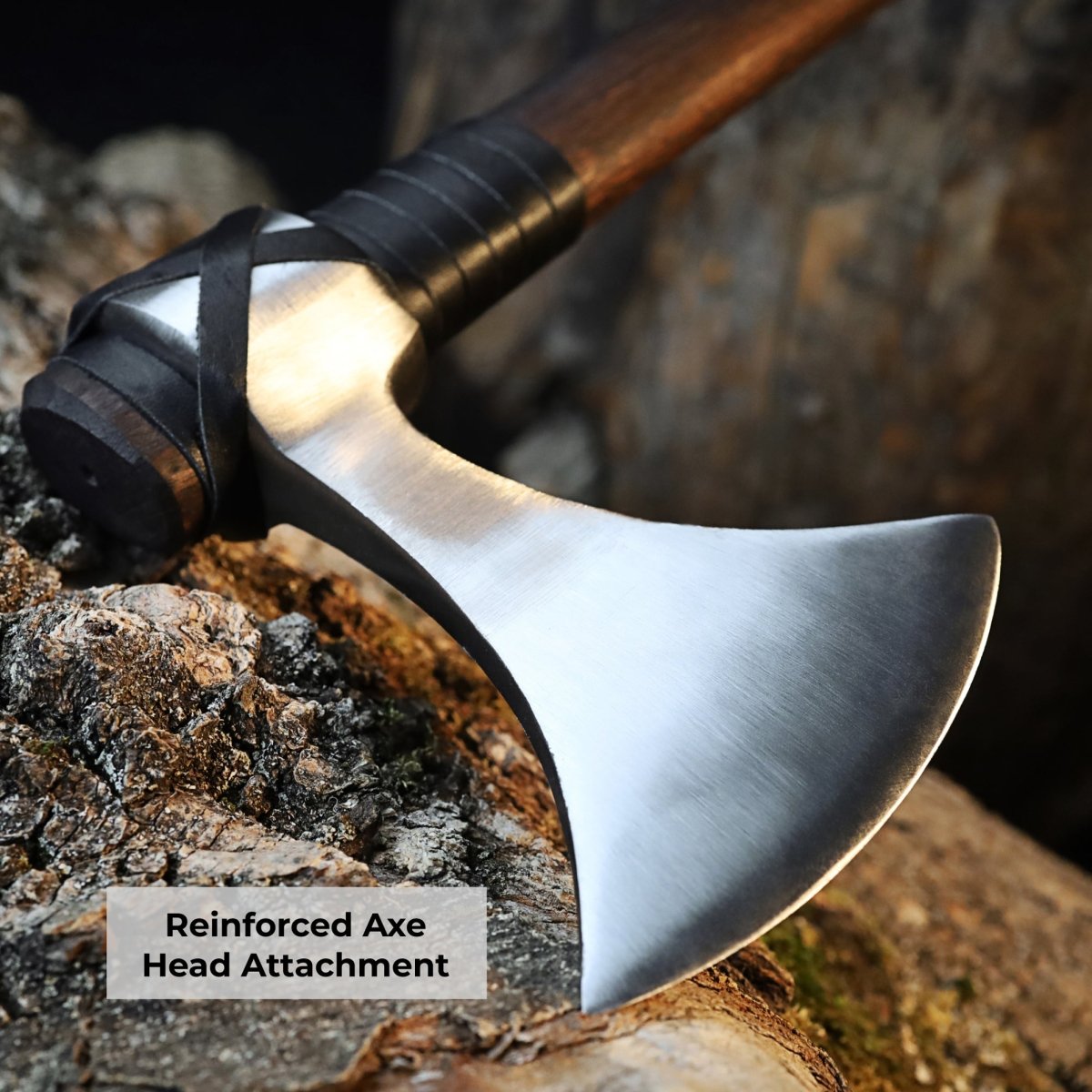 Viking Axe "Vindflaug" with Leather Wrap from AncientSmithy