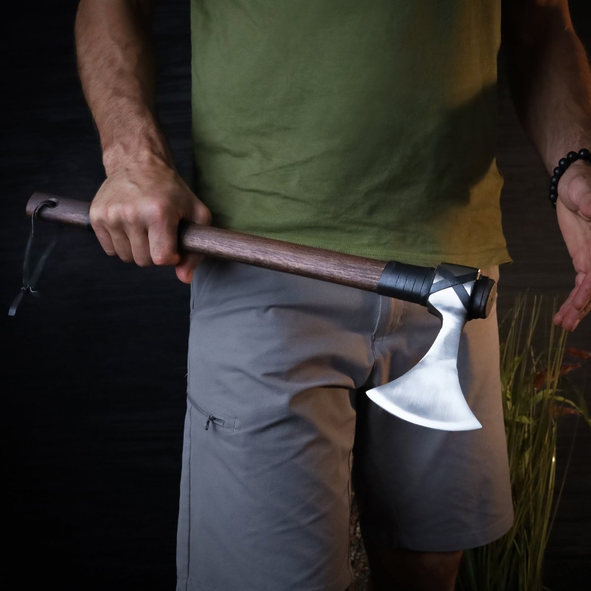 Viking Axe "Vindflaug" with Leather Wrap from AncientSmithy