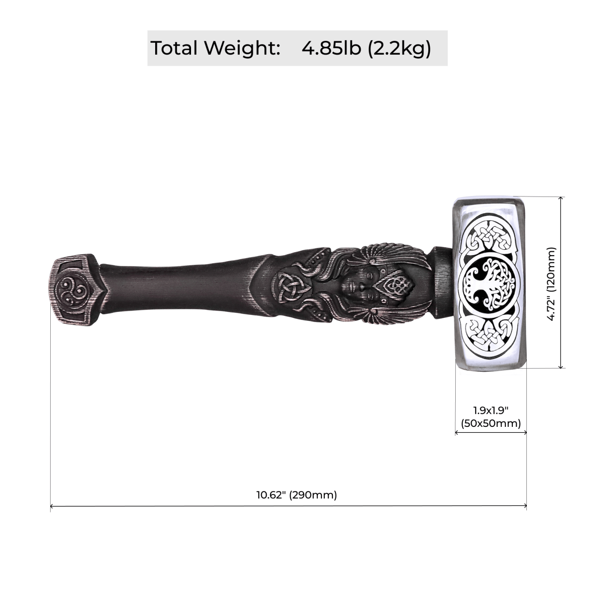 Viking hammer "Brynhildr" from AncientSmithy