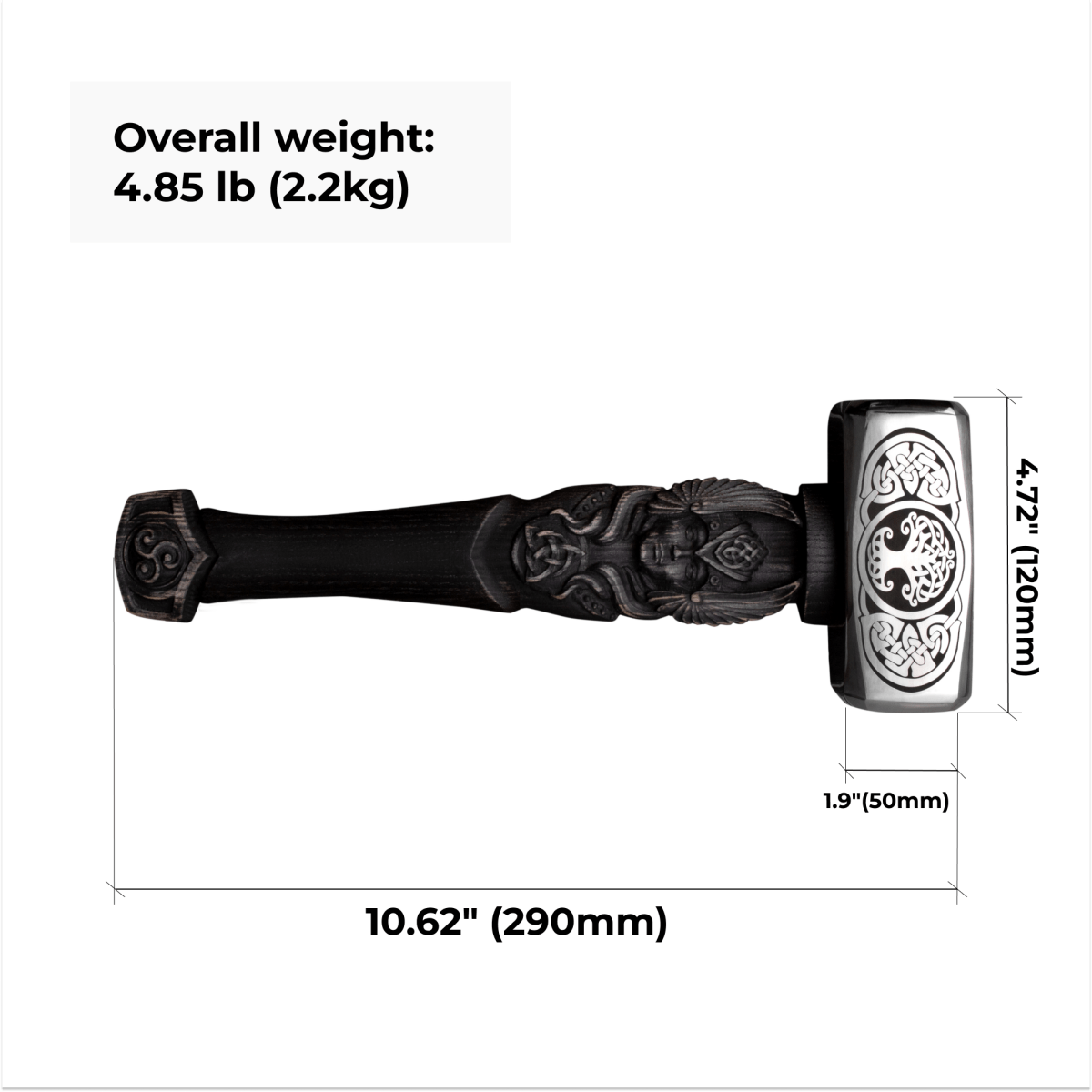 Viking hammer "Brynhildr" from AncientSmithy