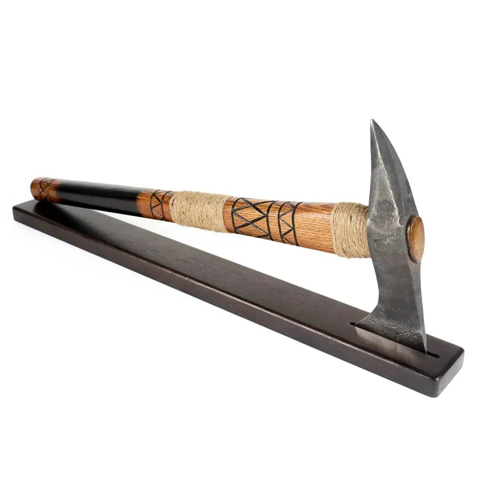 Wooden display for tomahawk from AncientSmithy