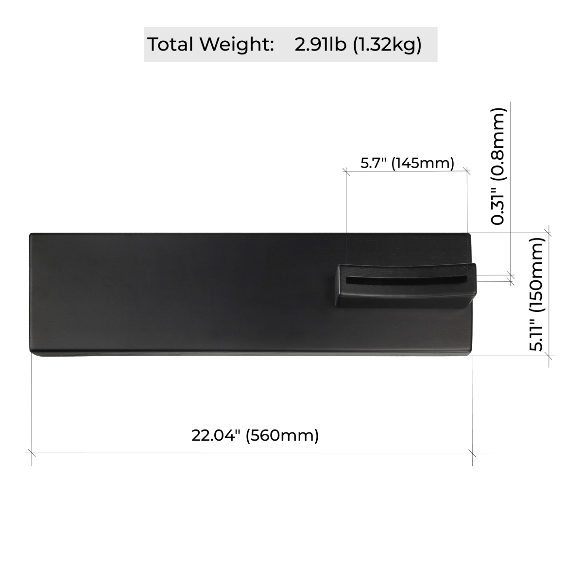 Wooden stand for axe Black 22" from AncientSmithy