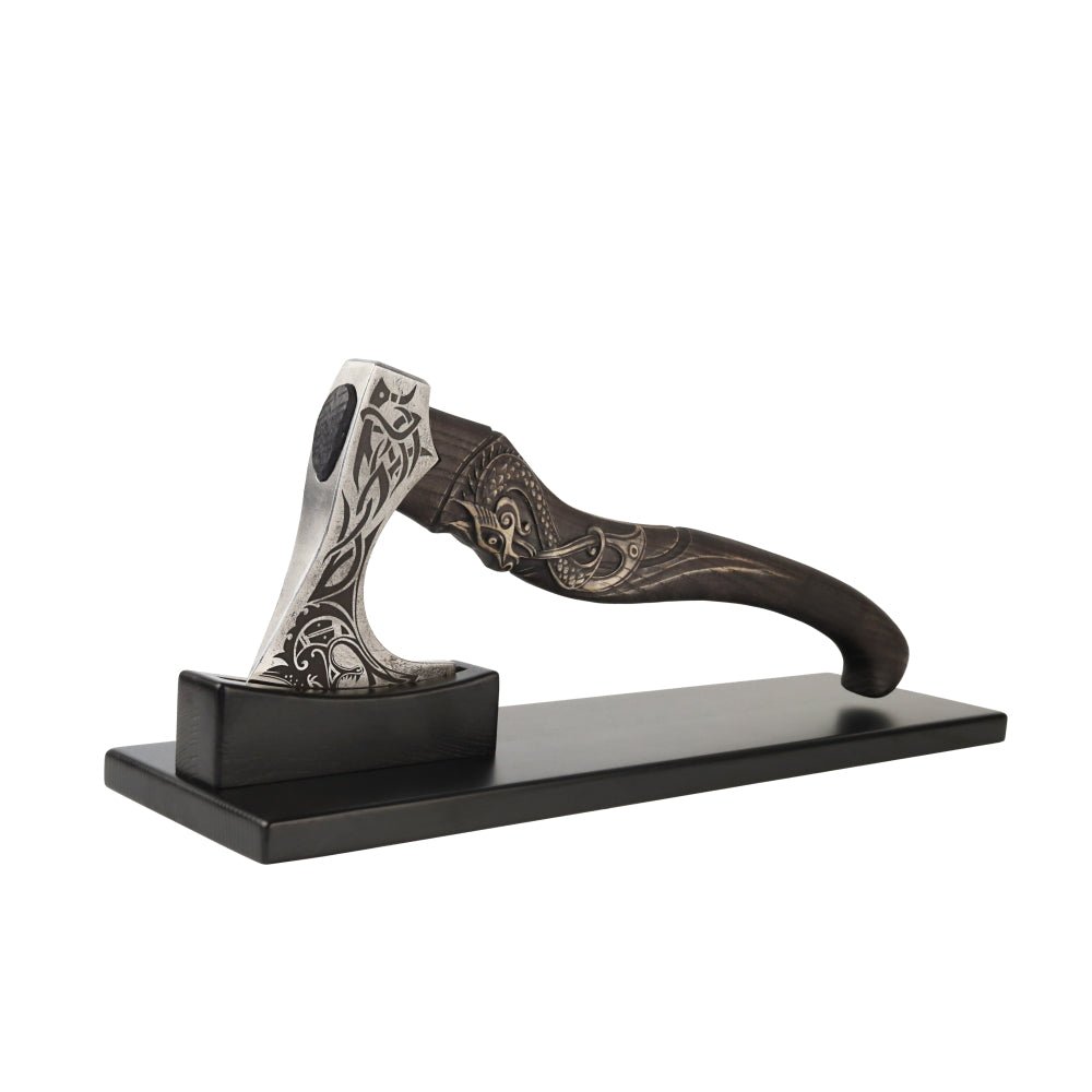 『Here I Stand』achan Wooden stand for axe Black 22