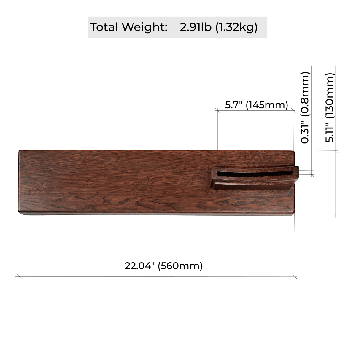 Wooden stand for axe Brown 22" from AncientSmithy